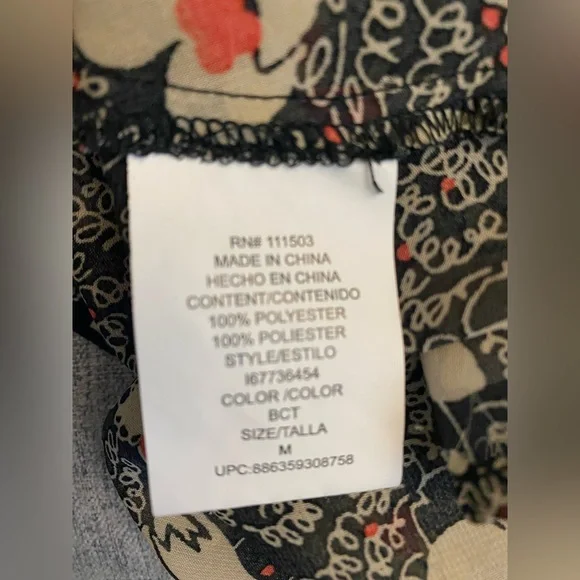 Lily Rose Floral Lace Blouse Romantic Vintage Vibes Feminine Boho Coquette M - Picture 5 of 5